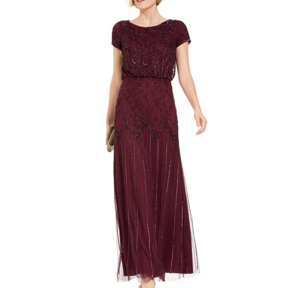 Adrianna Papell Sequined Gown